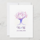 Invitations de mariage sur le feu et la glace - Cr (Dos)