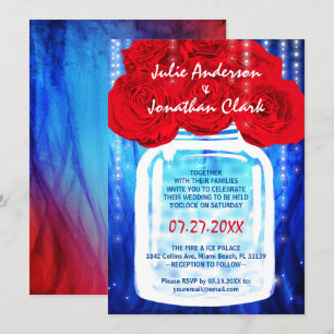 Invitations de mariage sur le feu et la glace   Ro