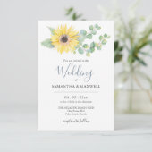 Invitations De Mariage Sur Une Aquarelle Budgétair (Debout devant)