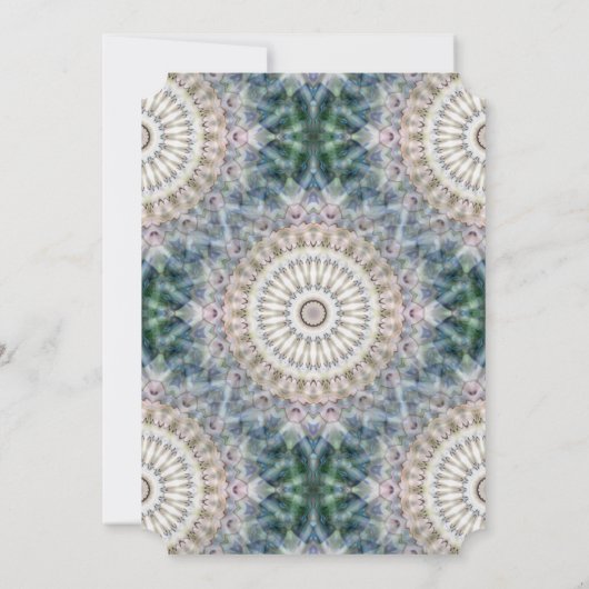 Invitations de mariage Tan et Blue Mandala (Dos)