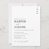 Invitations De Mariage Tout En Un Avec Code QR (Devant)