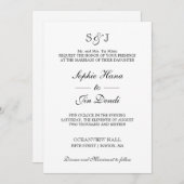 Invitations De Mariage Traditionnelles (Devant / Derrière)