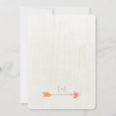 Invitations de mariage tribal bohémienne florale (Dos)