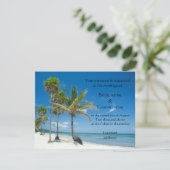 Invitations de mariage tropical ou fête de plage (Debout devant)