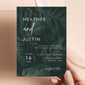 Invitations de mariage tropicale moderne