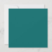 Invitations de mariage turquoise blanc hibiscus (Dos)