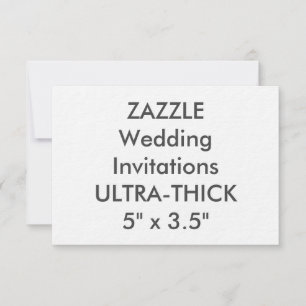 Invitations de mariage ULTRA-THICK 360 lb 5 pouces