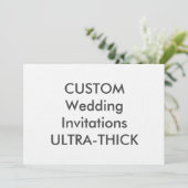 Invitations de mariage ULTRA-THICK 360 lb 7 pouces (Debout devant)