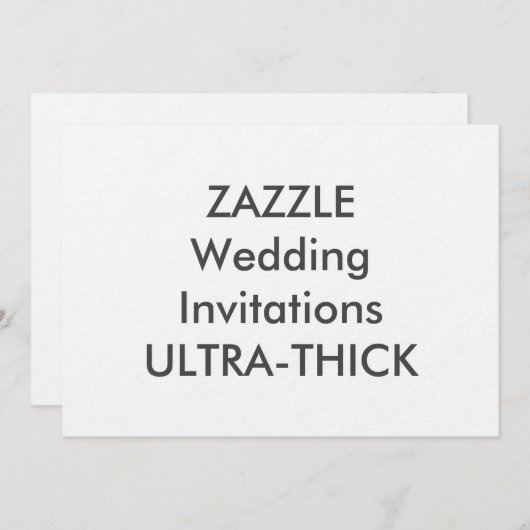 Invitations de mariage ULTRA-THICK 7" x 5" (Devant / Derrière)