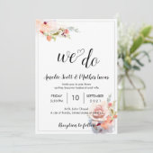 Invitations de mariage unique et minimaliste (Debout devant)