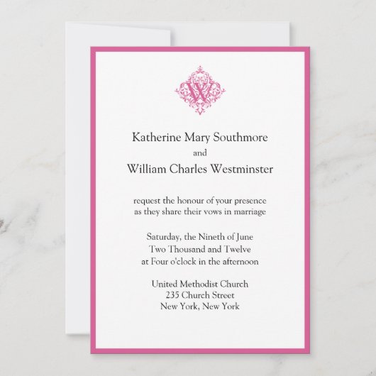 Invitations de mariage uniques (Devant)