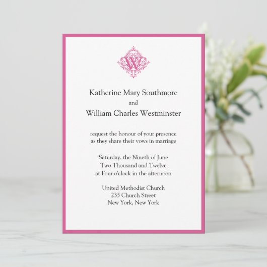 Invitations de mariage uniques (Debout devant)