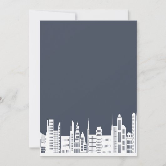 Invitations de mariage urbain (Dos)