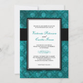 Invitations de mariage velours classique (Devant)