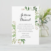 Invitations de mariage vertes Modèles (Debout devant)