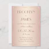 Invitations de mariage vintage (Devant)