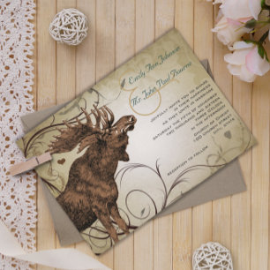 Invitations de mariage vintage à l'orignal