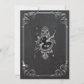 Invitations de mariage Vintage Blackboard (Dos)