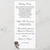 Invitations de mariage vintage Dahlia (Dos)