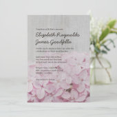 Invitations de mariage vintage Lilac (Debout devant)