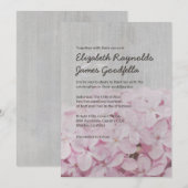 Invitations de mariage vintage Lilac (Devant / Derrière)