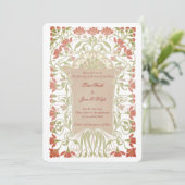 Invitations de mariage vintage Nouveau (Debout devant)