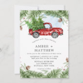 Invitations de mariage vintage pour le Camion Roug (Devant)