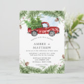 Invitations de mariage vintage pour le Camion Roug (Debout devant)