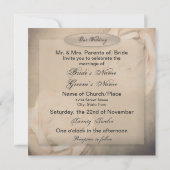 Invitations de mariage - Vintage - Rose (Dos)