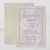 Invitations de mariage Vintage rustique (Devant / Derrière)