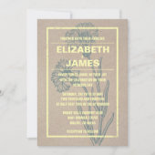 Invitations de mariage Vintage rustique (Devant)