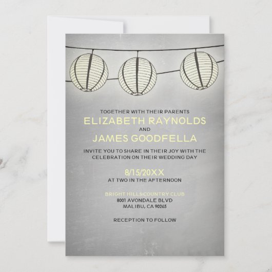 Invitations de mariage Vintages (Devant)