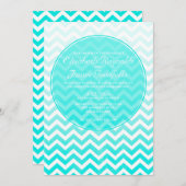 Invitations de mariage Vintages à Zigzag (Devant / Derrière)