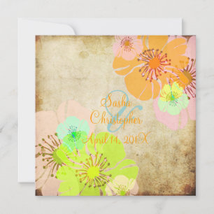 Invitations de mariage Vintages Aloha/Luau
