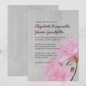 Invitations de mariage Vintages Azalea (Devant / Derrière)