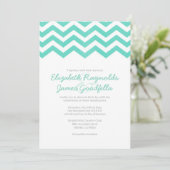 Invitations de mariage Vintages de Chevron (Debout devant)