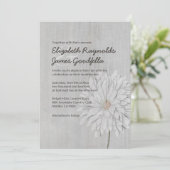 Invitations de mariage Vintages de Chrysanthemum (Debout devant)