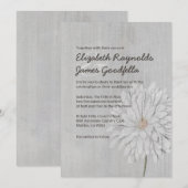 Invitations de mariage Vintages de Chrysanthemum (Devant / Derrière)