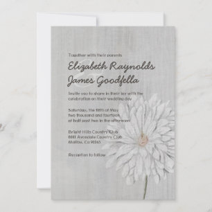 Invitations de mariage Vintages de Chrysanthemum