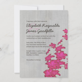 Invitations de mariage Vintages des Gladiolas