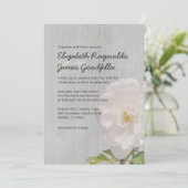 Invitations de mariage Vintages Gardenia (Debout devant)