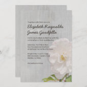Invitations de mariage Vintages Gardenia (Devant / Derrière)