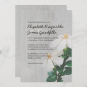 Invitations de mariage Vintages Gardenias (Devant / Derrière)