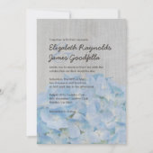 Invitations de mariage Vintages Hydrangea (Devant)