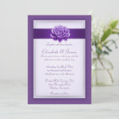 Invitations de mariage violet (Debout devant)
