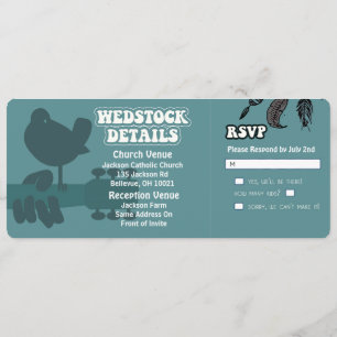 Invitations de mariage Woodstock-Wedstock