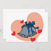 Invitations de Mariages Bells (Devant / Derrière)