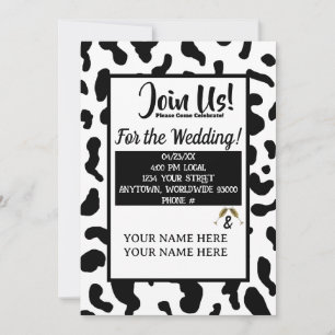 Invitations de Mariages campagnards d'impression d