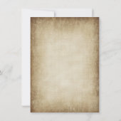 Invitations de Mariages campagnards rustiques en p (Dos)