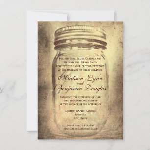 Invitations de Mariages campagnards rustiques Maso
